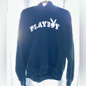 black playboy hoodie